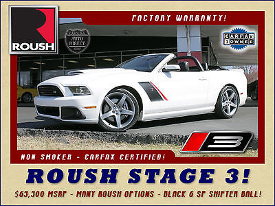 2013 Ford Mustang GT Premium ROUSH STAGE 3 CONVERTIBLE $63,300 MSRP-1OWNER-20