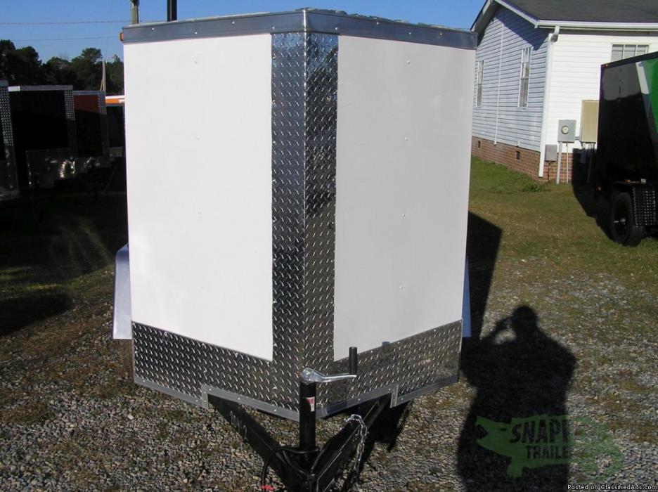 Snapper Trailers : Small Enclosed Luggage Trailer, 5x6 Single Axle