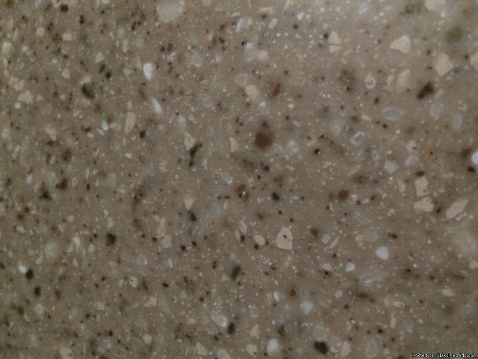 2 SHEETS OF DUPONT CORIAN SOLID SURFACE FOR COUNTERTOP, 1