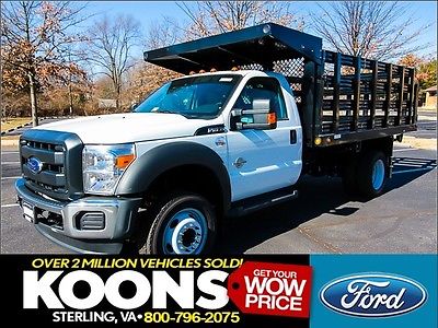 2016 Ford F-450  Brand New~12 Foot Stake Body Diesel Dually w/ Hitch Package & Tool Box