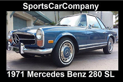 1971 Mercedes-Benz SL-Class  1971 MERCEDES BENZ 280SL ROADSTER BEAUTIFULLY RESTORED RUST FREE! COLLECTOR CAR!