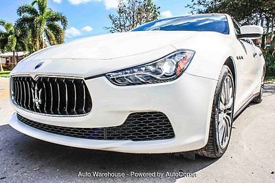 2016 Maserati Ghibli 4dr Sedan S 4dr Sedan S  Automatic Gasoline 3.0L V6 Cyl Bianco White