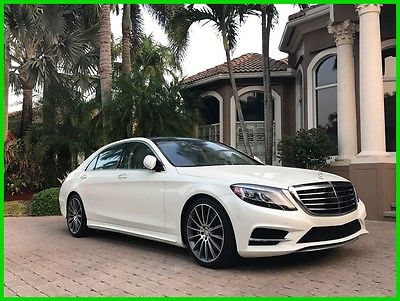 2015 Mercedes-Benz S-Class S550 2015 Mercedes Benz S550 PANO ROOF! AMG! NAVIGATION! PEARL WHITE! ONE OWNER!