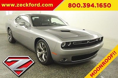 2016 Dodge Challenger R/T Plus 5.7L V8 Hemi Moonroof Leather Heated Seats Backup Cam Bluetooth XM Aluminum