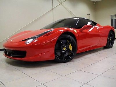 2010 Ferrari 458 Base Coupe 2-Door YELLOW CALIPERS, CARBON FIBER DRIVER ZONE, NAVIGATION, FINANCE UP TO 144 MONTHS
