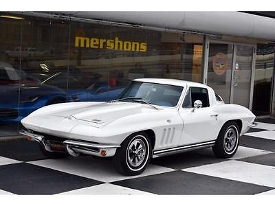 1965 Chevrolet Corvette  1965 Chevrolet Corvette Coupe - A/C, PS, PB, Auto, PW! White over White and Blue