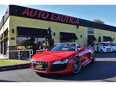 2012 Audi R8  2012 Audi R8 5.2 quattro Spyder Automatic 2-Door Convertible RED CARBON TRIM