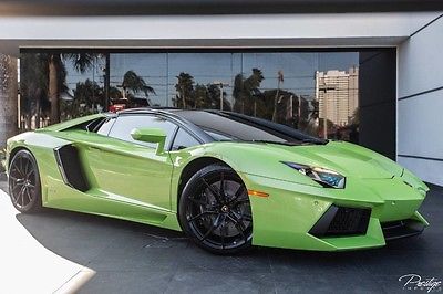 2015 Lamborghini Aventador LP700-4 Roadster Convertible 2-Door 2015 Lamborghini Aventador Roadster, full body Clearbra and upgraded stereo