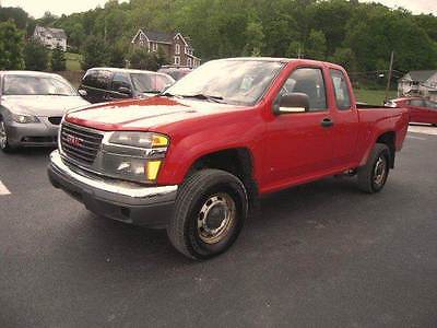 2006 GMC Canyon WT 4dr Extended Cab 4WD SB 2006 GMC Canyon WT 4dr Extended Cab 4WD SB 3.5L I5 Automatic 4-Speed Red