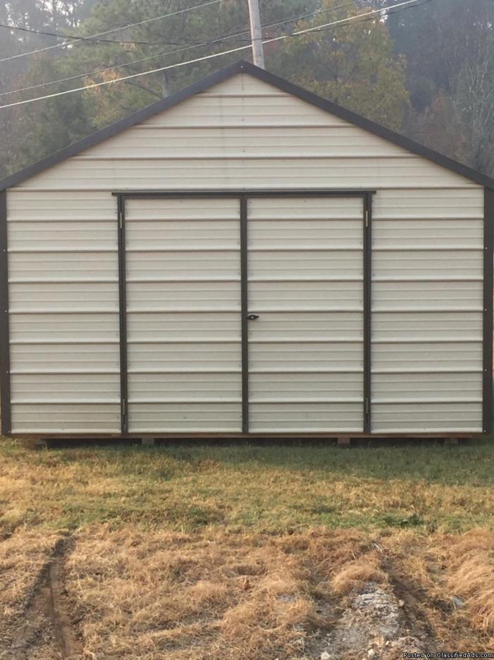 Metal Shed 10 x 16 or 12 x 14 In Stock, 1