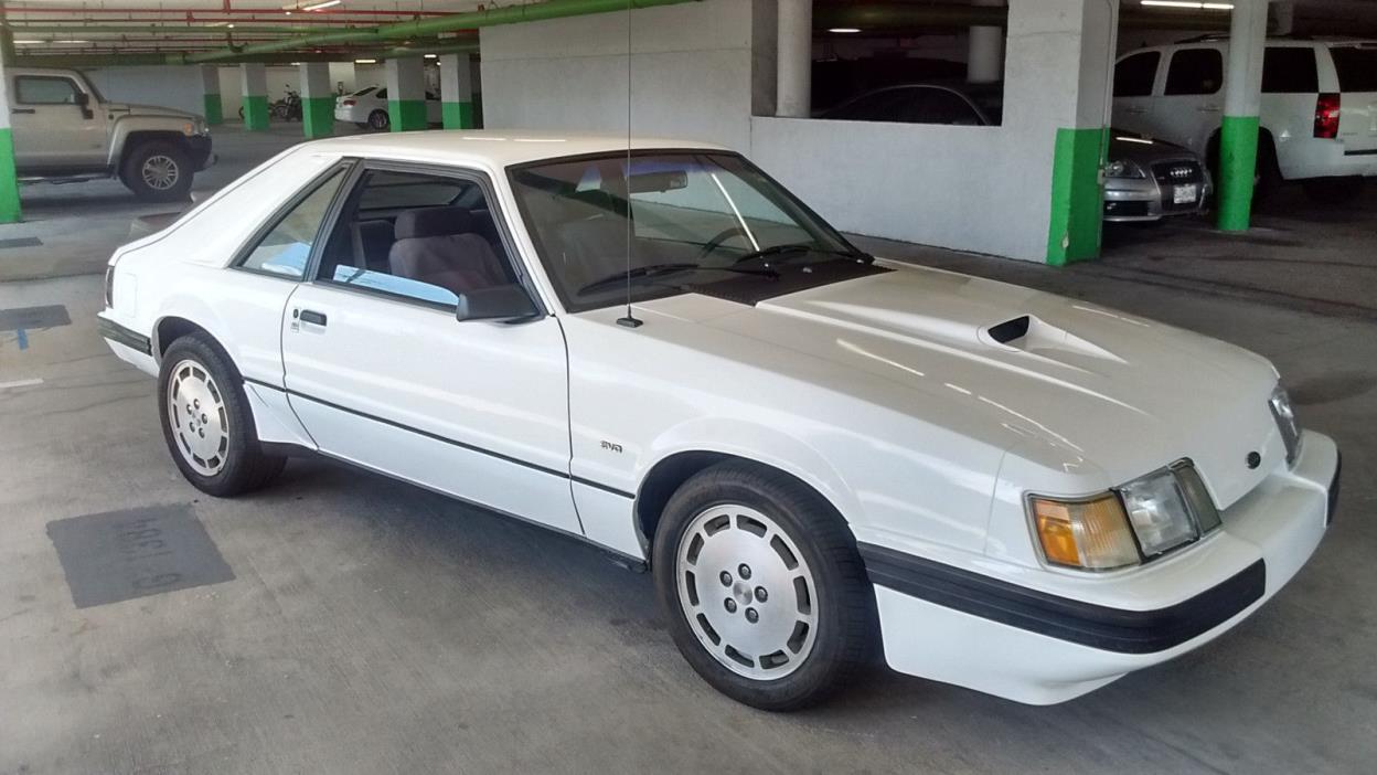 1986 Ford Mustang SVO 1 OF 561 9L CODE EXCELLENT COND.WITH NOS PARTS 1 OF 561 9L WHITE 1986 MUSTANG SVO GARAGED KEPT PRIME CONDITION LOTS OF NOS PART