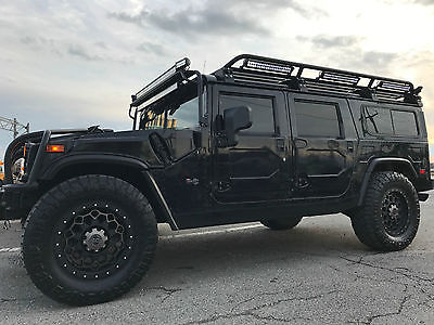 2002 Hummer H1 Base Sport Utility 4-Door 2002 Hummer H1 Wagon Black/Black 20K Add Ons! Must See! New Leather-Wheels-Tires
