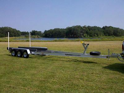 Aluminum 15,000lb GVWR Tri Axle boat trailer