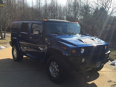 2006 Hummer H2 Base Sport Utility 4-Door free shipping warranty clean carfax dealer serviced 4x4 luxury loaded rare color