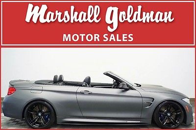 2016 BMW M4  2016 BMW M4 convertible matte grey full wrap with black leather 3700 miles