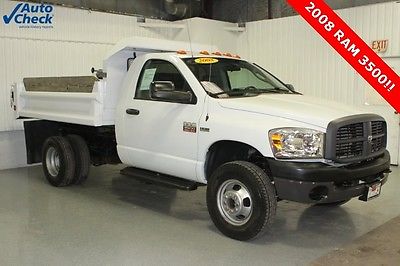 2008 Dodge Ram 3500 ST Used 08 Dodge Ram 3500 Regular Cab 4x4 DRW Steel Dump Body 5.7L V-8 Low Miles