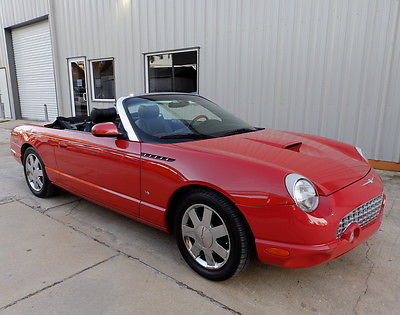 2003 Ford Thunderbird Premium Convertible, 3.9L I-4, Automatic, 24,083 alvage Rebuildable, Low Mileage, Two-Tone Interior Accent Package, Heated Seats