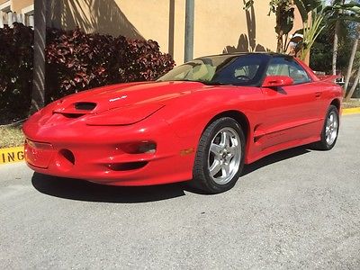 2001 Pontiac Trans Am WS6  2001 Trans Am with WS6 -T Tops- Leather -Super Nice FL Car Red/Tan Clean Carfax