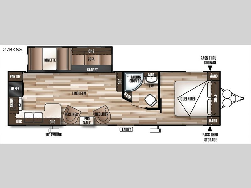 2017 Forest River Rv Wildwood 27RKSS