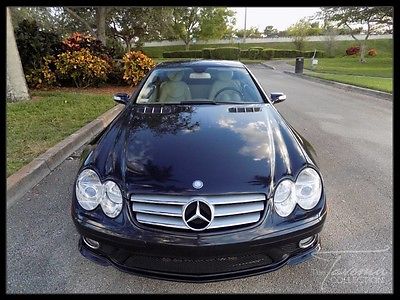 2008 Mercedes-Benz SL-Class Base Convertible 2-Door 08 SL550 AMG SPORT PKG CONVERTIBLE KEYLESS GO NAVIGATION COOLED SEATS FL