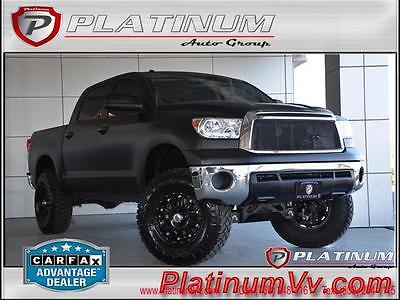 2011 Toyota Tundra Base Crew Cab Pickup 4-Door 2011 Toyota Tundra 4WD Crew max Matte Black Lifted Amp Steps XD Wheels Low Miles