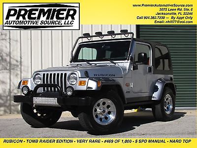 2003 Jeep Wrangler TJ RUBICON TOMB RAIDER ED. ONE OWNER CLEAN LOW MILES HARDTOP 5 SPEED MUST SEE STOCK FLORIDA JEEP NOT LIFTED