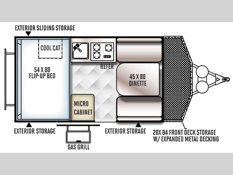 2017 Forest River Rv Rockwood Hard Side Series A122BH