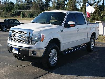2011 Ford F-150 Lariat 4X4 Leveled Lariat F150 Supercrew Leather 5.0 Liter Alloys Automatic Clean