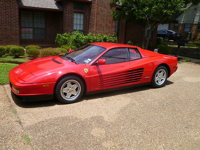 1989 Ferrari Testarossa  ULTRA RARE COLOR COMBINATION -- RED with RED and BLACK Int. (Price Reduced 2/17)