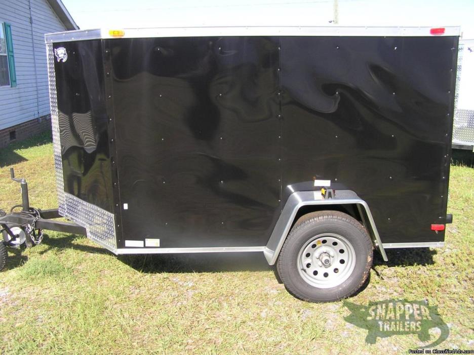 Enclosed Trailer for sale 5x8 Blk Ext. trailer NEW