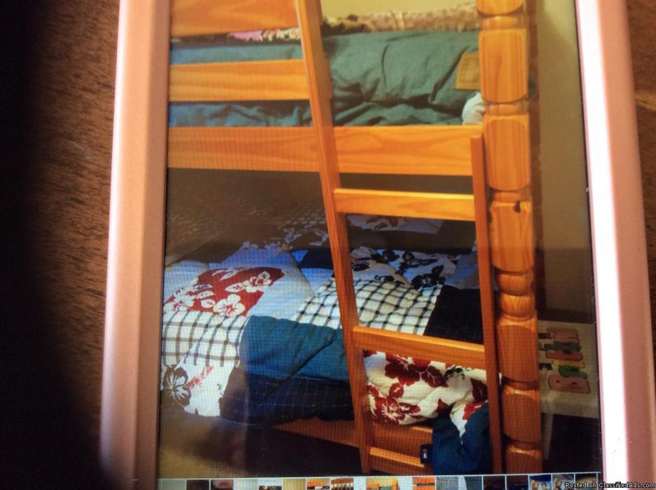 Two sets of bunk beds can be sold separately, 1