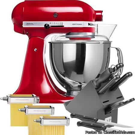 KitchenAid Artisan KSM150PS 5-Quart Mixer - Red, 0