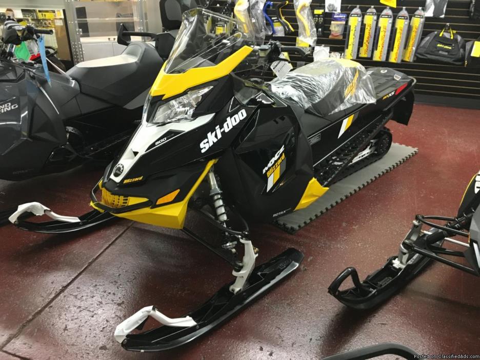 ONLY $149 A MONTH! NEW 2016 Ski-Doo MXZ Blizzard 900 ACE Ice Ripper XT 1.25...