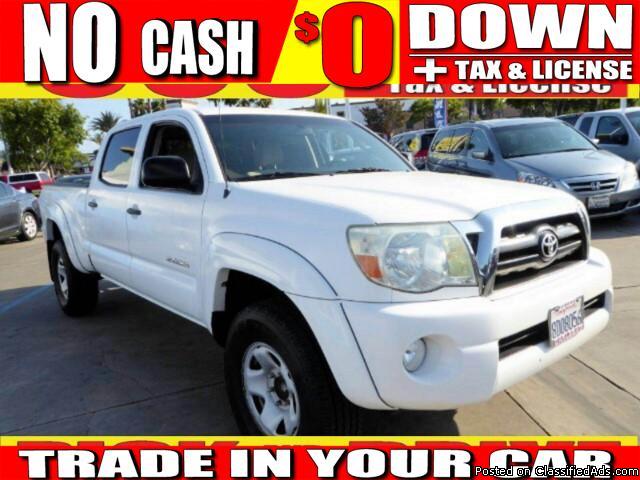 Easy Financing! 500 Down OAC 2006 Toyota Tacoma Prerunner Double Cab Long Bed