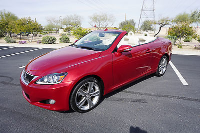 2014 Lexus IS IS250 Convertible Lexus IS250c Convertible Red One Owner Clean Carfax