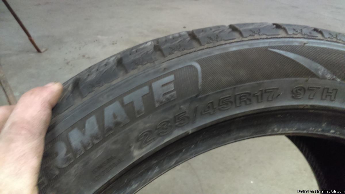 235 45 17 used winter tires, 2