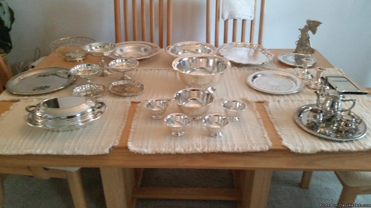 Silver Plate. Serving bowls & Trays