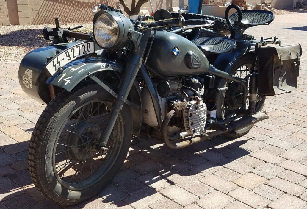 1938 Other Makes R-Series  WW2 German Military 1938 BMW R71 Tribute Motorcycle with Sidecar Chang Jiang