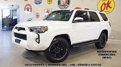 2016 Toyota 4Runner SR5 Premium 4WD SUNROOF,NAV,HTD LTH,BLK WHLS,14K! 16 4-RUNNER SR5 PREMIUM 4WD,SUNROOF,NAV,BACK-UP,HTD LTH,17IN WHLS,14K,WE FINANCE