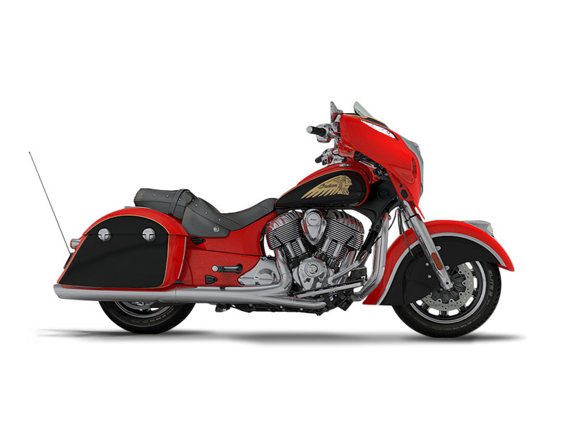 2017 Indian Chieftain Wildfire Red Over Thunder Blac