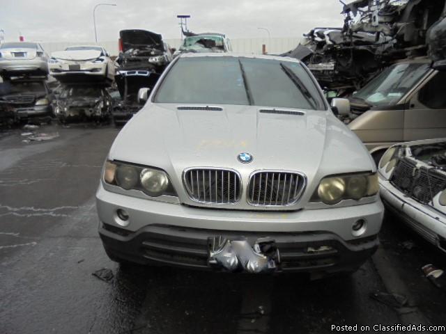 Parting out - 2000 BMW X5 - Silver - Parts - Stock 17018, 0