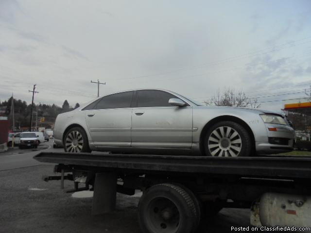 Parting out - 2004 Audi A8 - Silver - Parts - Stock 17019, 2