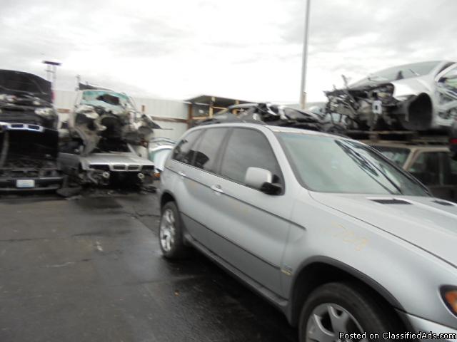 Parting out - 2000 BMW X5 - Silver - Parts - Stock 17018, 2