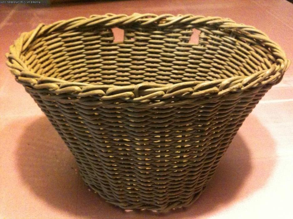 vintage Wicker bike basket