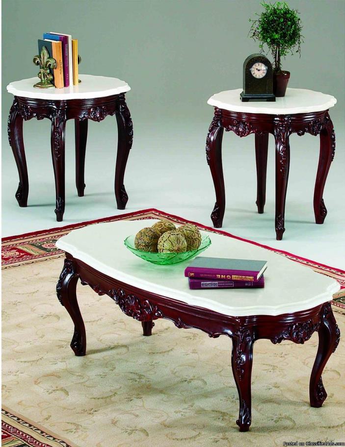 Coffee Table and End Tables, 0