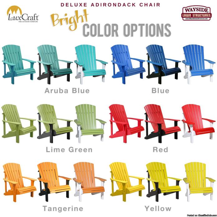 Poly Deluxe Adirondack Chair, 2