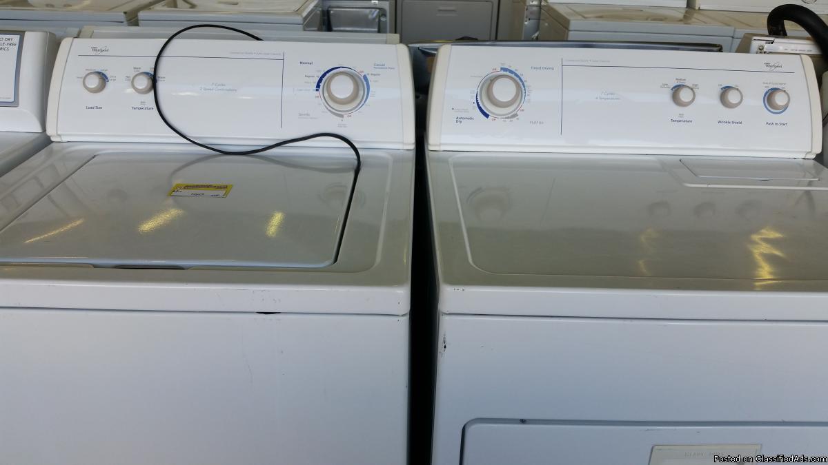 WHIRLPOOL WASHER AND DRYER, 0