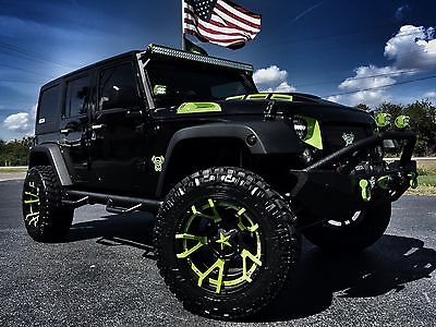 2017 Jeep Wrangler CUSTOM LIFTED LEATHER HARDTOP BIOHAZARD*CUSTOM*LIFTED*LEATHER*HARDTOP*DV8*ZONE*35