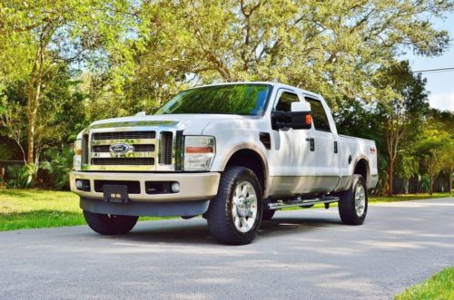 2008 Ford F-350 4 DOOR CREW CAB KING RANCH EDITION * 4x4 * V8 POWERSTROKE *  TURBO DIESEL * FLORIDA NATIVE F250