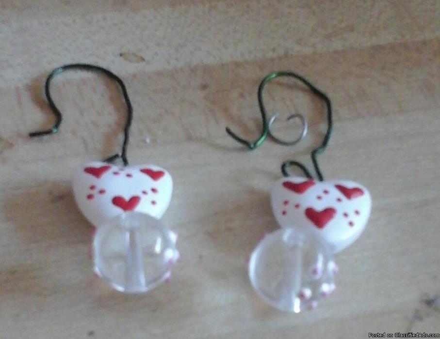 Heart earrings valentine's day, 2
